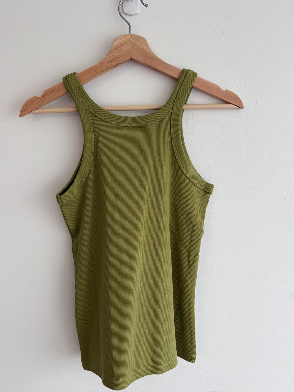 H&M Olive Green Rib Tank Top - Picture 2 of 3